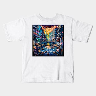 River Through The City Kids T-Shirt